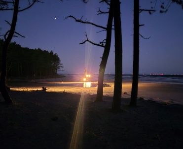 Cofka na Bałtyku &ndash; plaża zalana wodą